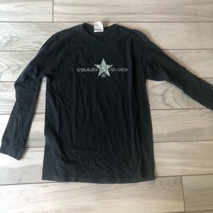 Nike boys large long sleeve shirt black and gray